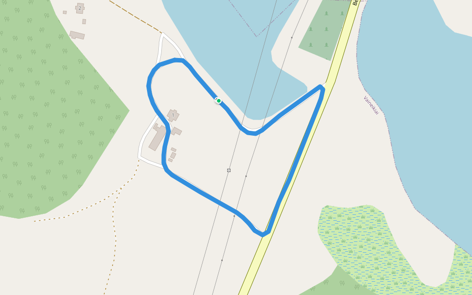 ež. Bedugnys walking route map in Duokiškis