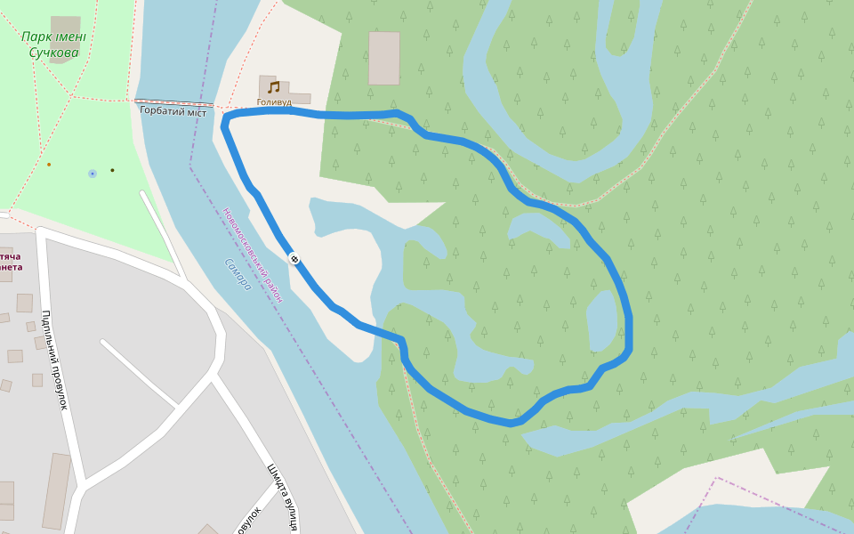 Самара walking route map in Samar