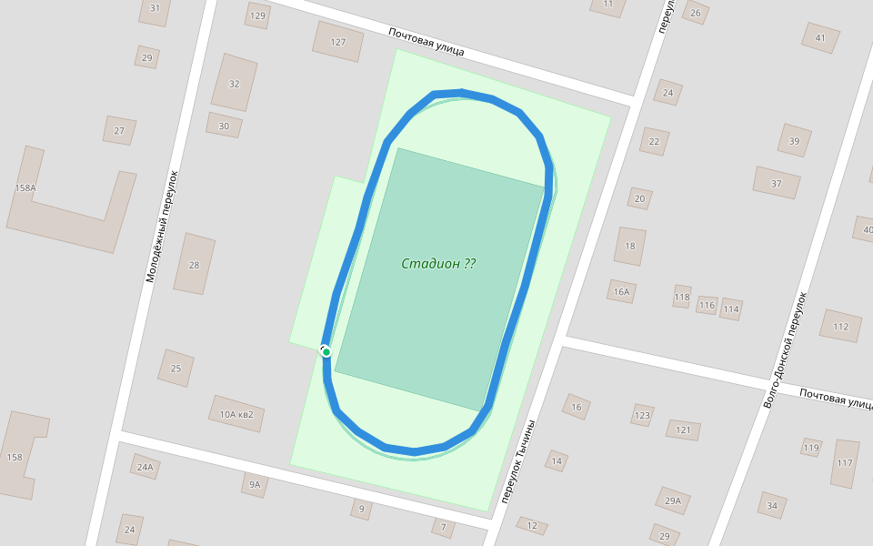 Стадион ?? walking route map in Veselyi