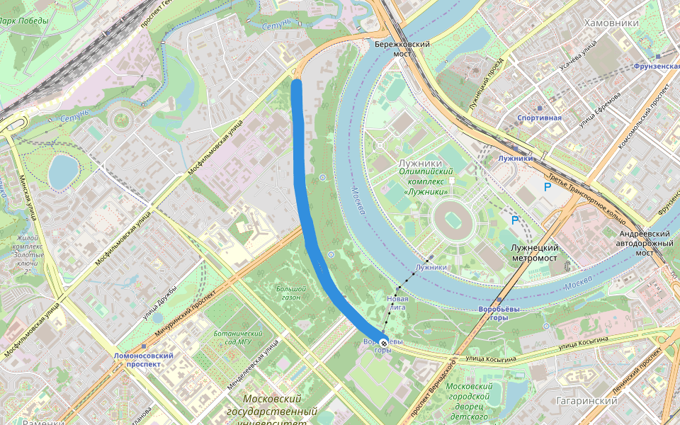 Большой газон