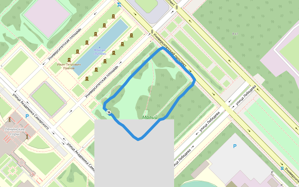 Малый газон