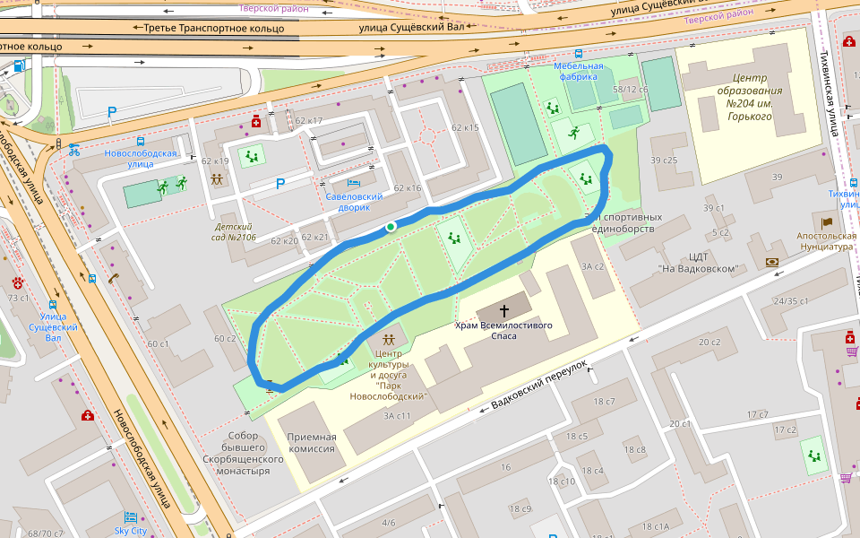 Парк "Новослободский"