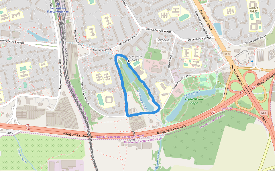 Нижний Бирюлёвский пруд