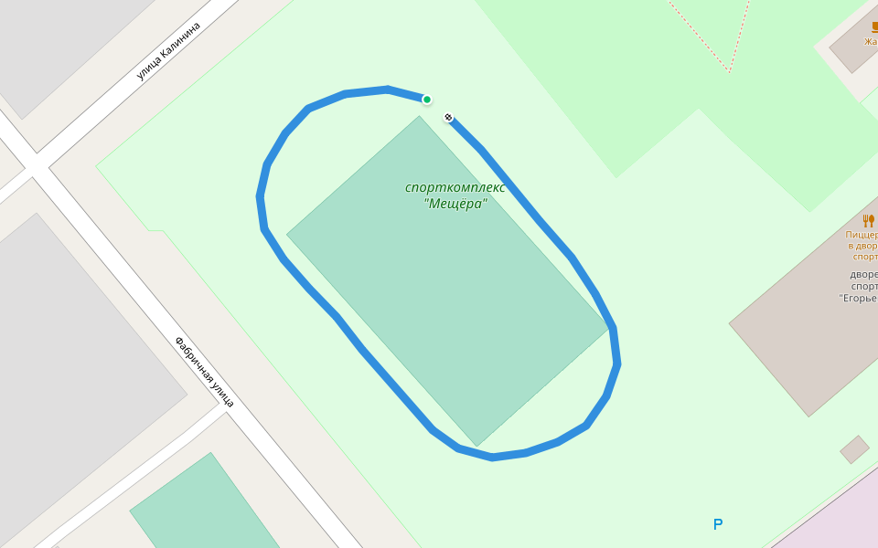 спорткомплекс "Мещёра" walking route map in Yegoryevsk