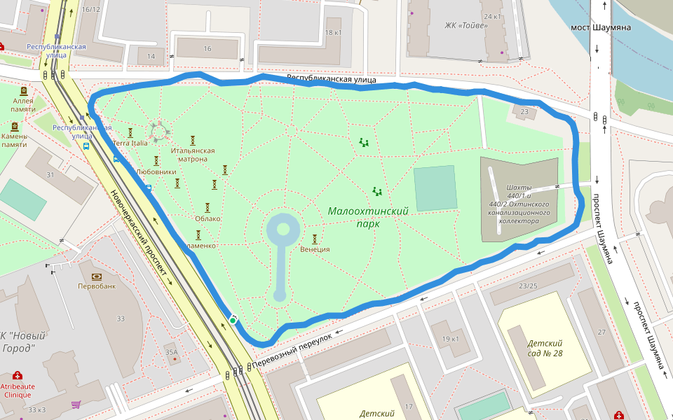 Малоохтинский парк