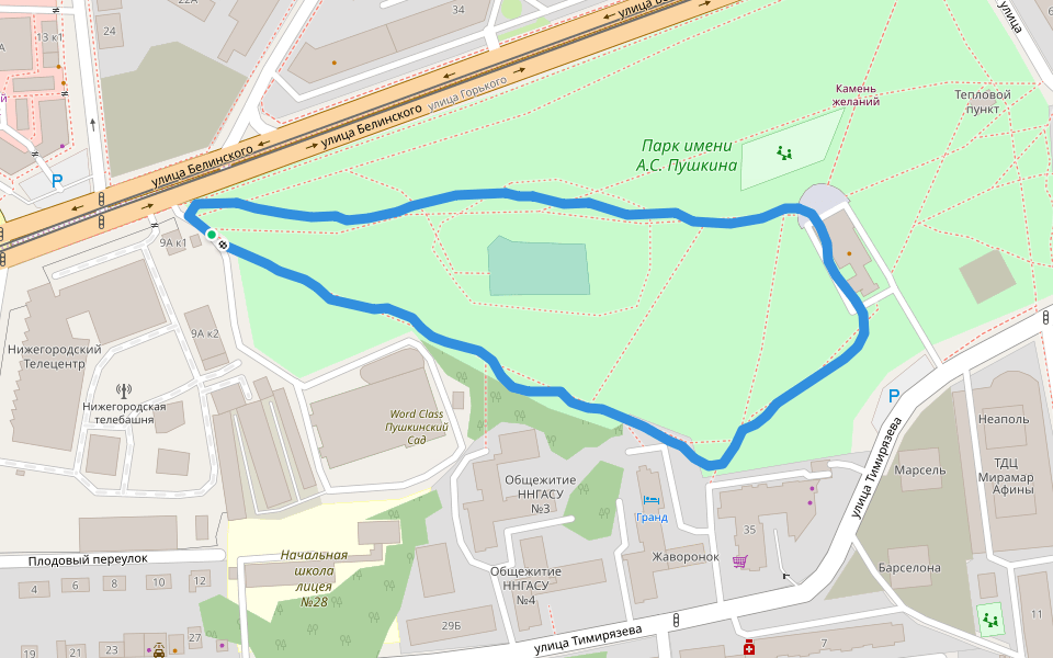 Парк имени А.С. Пушкина