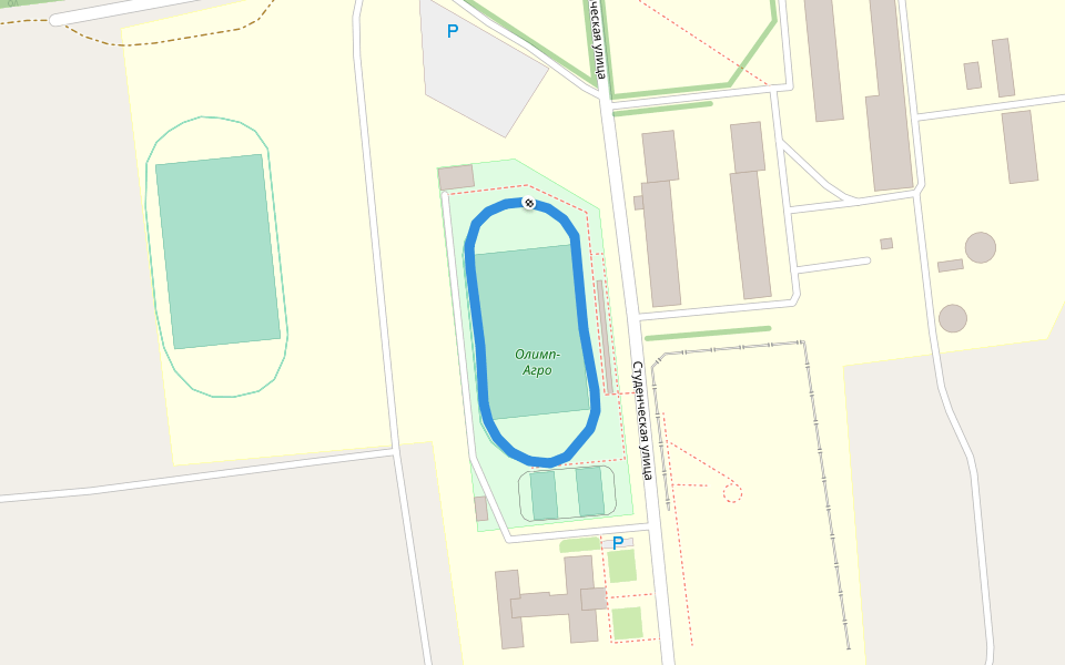 Олимп-Агро walking route map in Oktyabr'skii