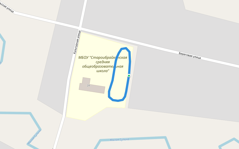 МБОУ "Староибрайкинская средняя общеобразовательная школа" walking route map in Staroe Ibraikino