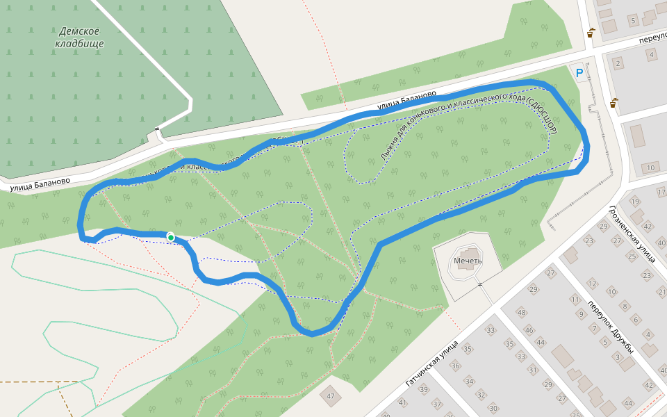 Лыжня для конькового и классического хода (СДЮCШОР)