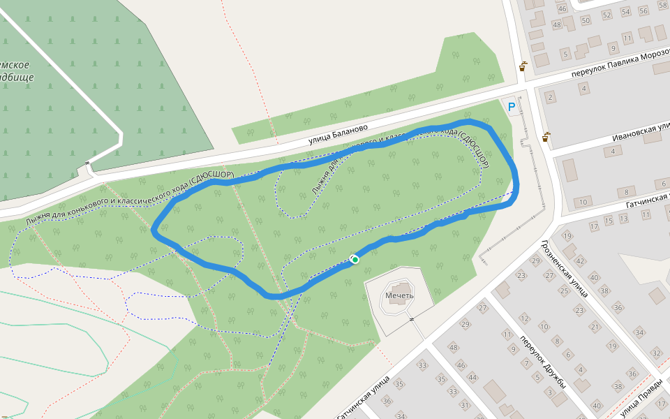 Лыжня для конькового и классического хода (СДЮCШОР)