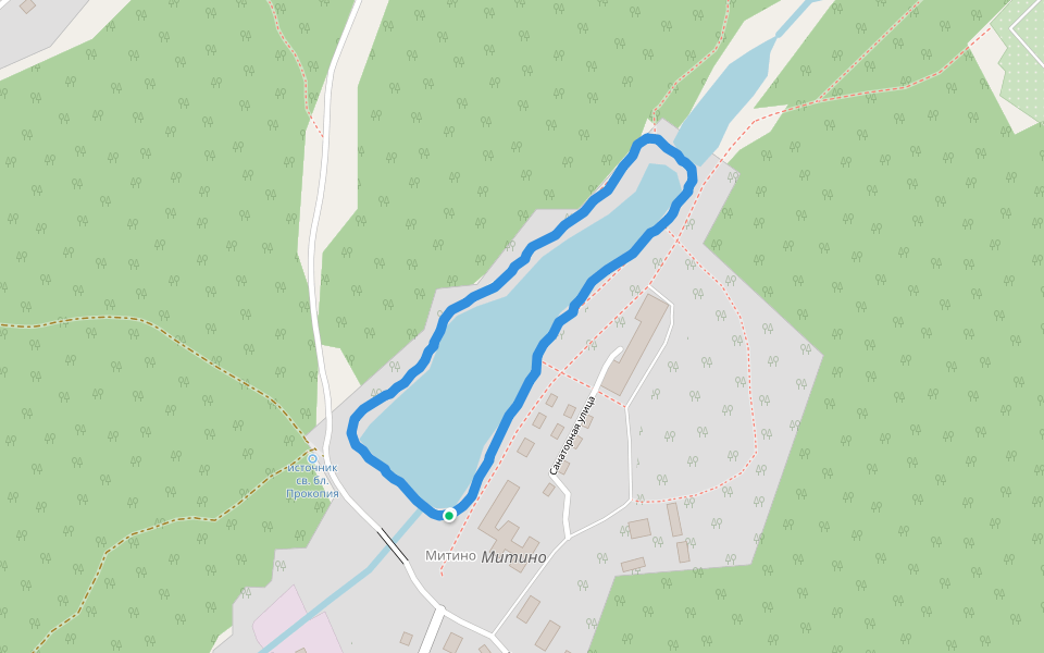 Митино walking route map in Mitino