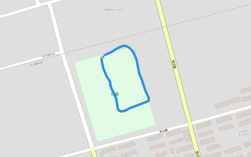 体委 walking route map in Karamay