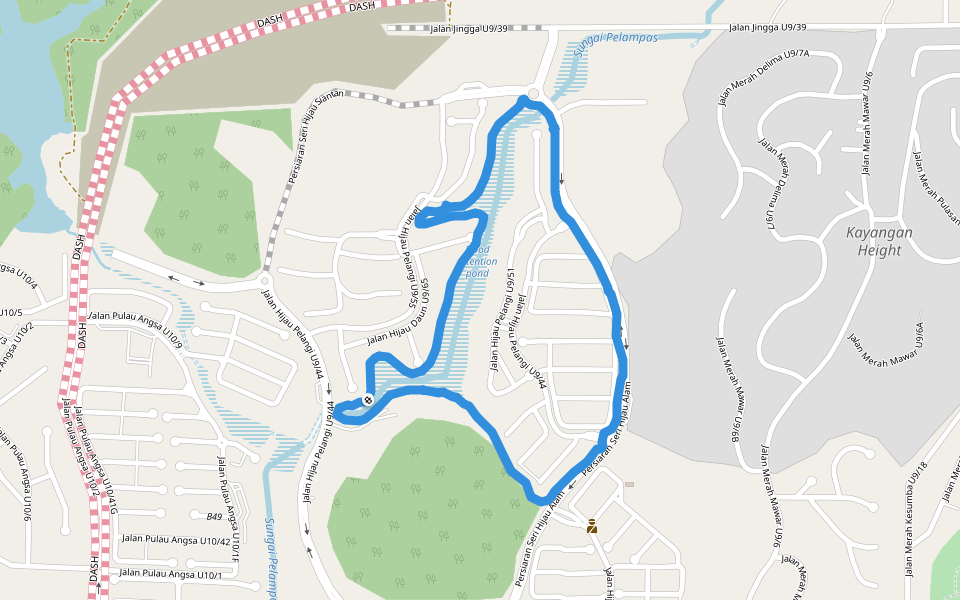 Flood retention pond