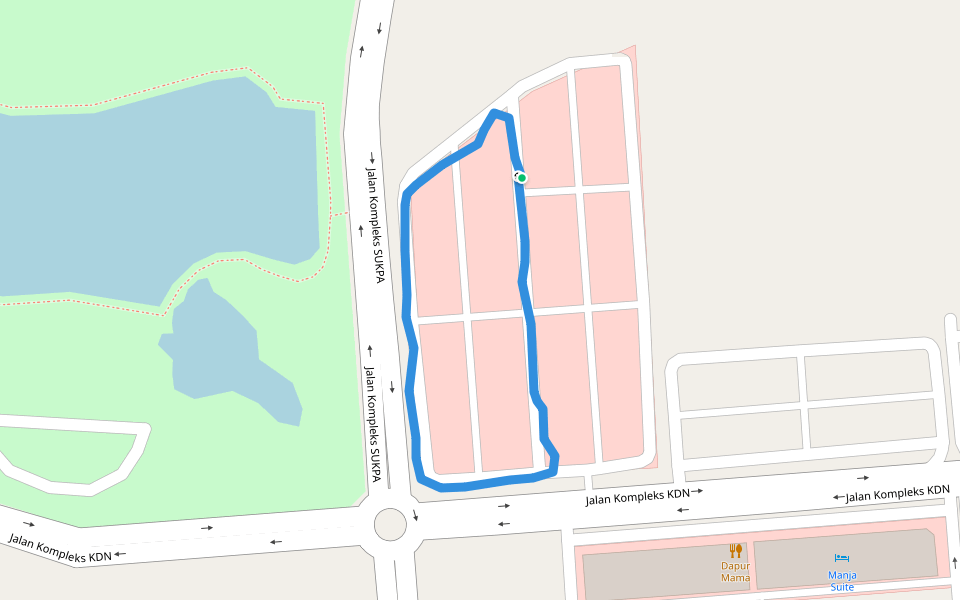 Klinik Perubatan Elektronik walking route map in Kuantan