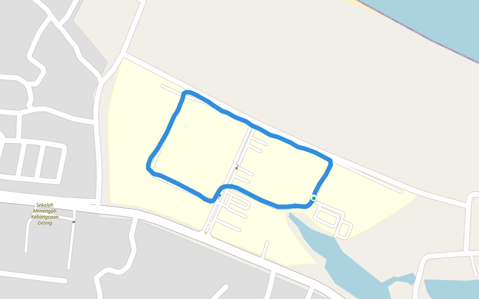 MRSM Tumpat walking route map in Tumpat