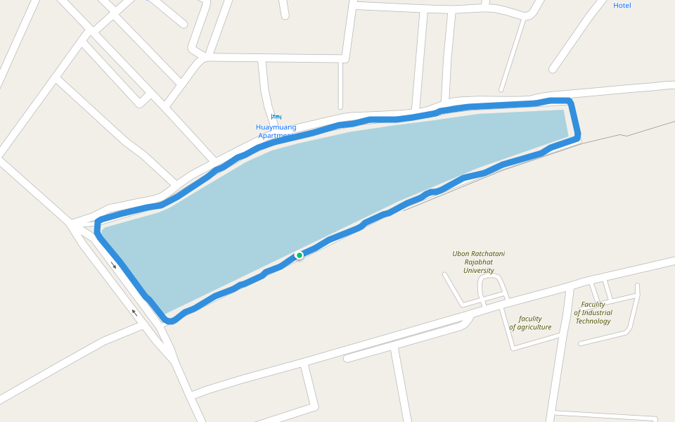 faculity of agriculture walking route map in Ubon Ratchathani