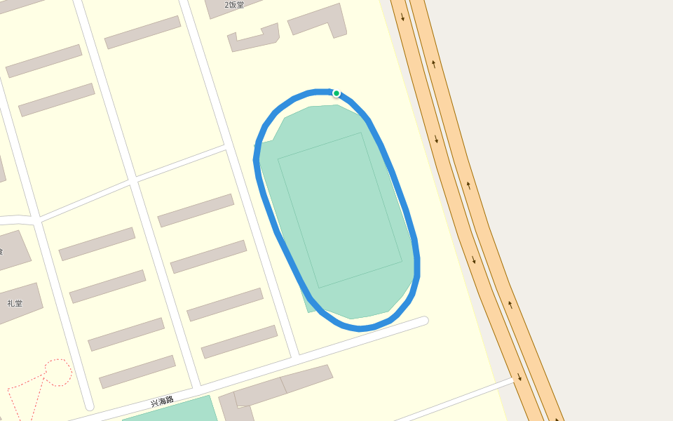 广东海洋大学 walking route map in Zhan Jiang Shi