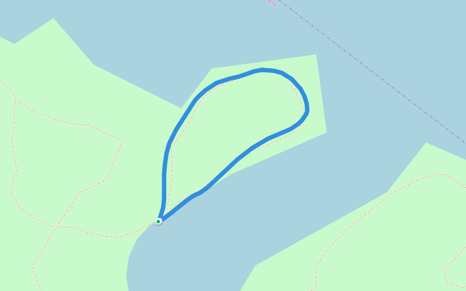 瑞云湖公园 walking route map in Zhan Jiang Shi
