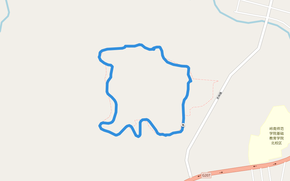 湛江遂溪孔府文化城 walking route map in Zhan Jiang Shi