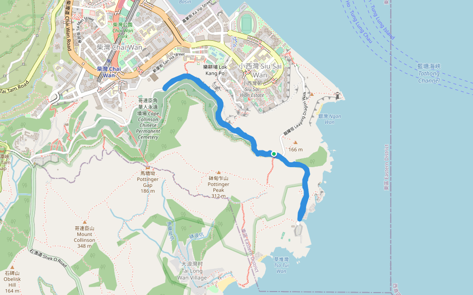 砵甸乍山-歌連臣角道