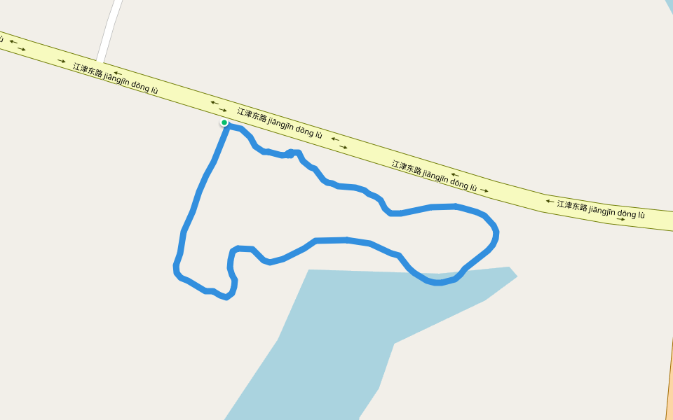 范家渊 walking route map in Jing Zhou Shi