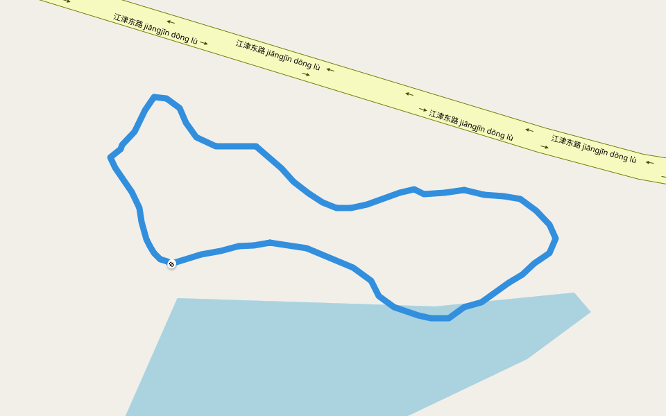 范家渊 walking route map in Jing Zhou Shi
