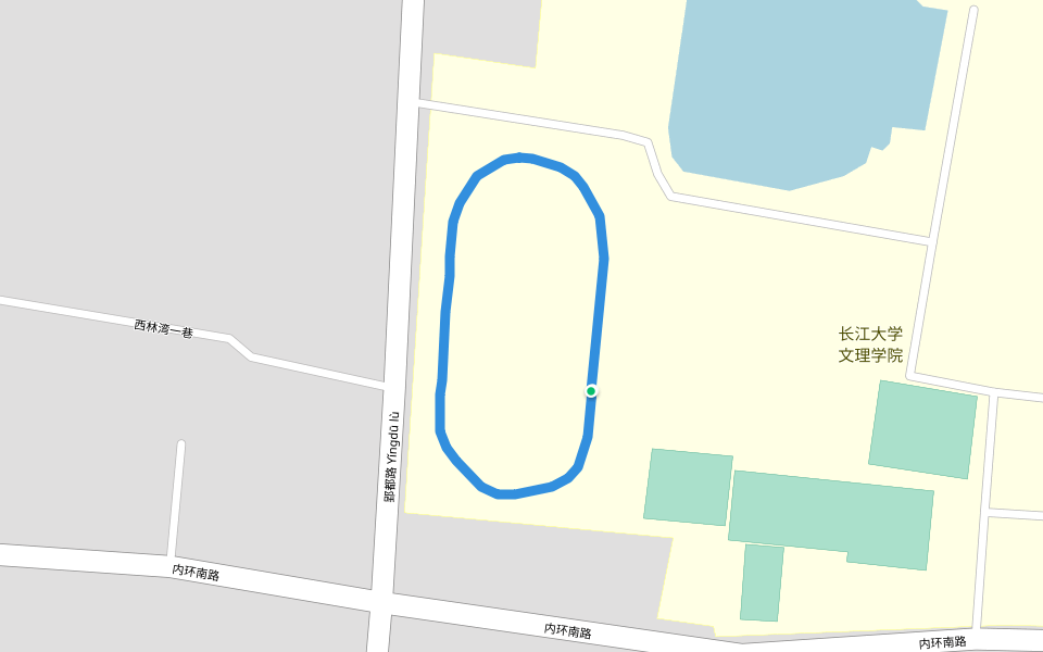 长江大学文理学院 walking route map in Jing Zhou Shi