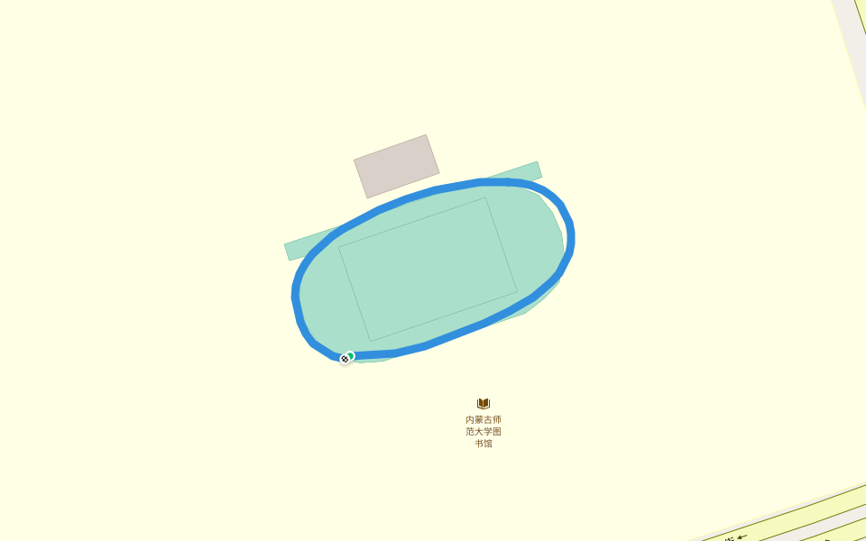 内蒙古师范大学 walking route map in Hu He Hao Te Shi