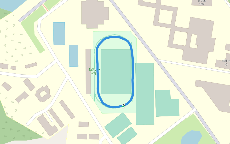 汕头大学 walking route map in Shan Tou Shi