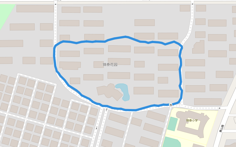 锦泰花园 walking route map in Shan Tou Shi