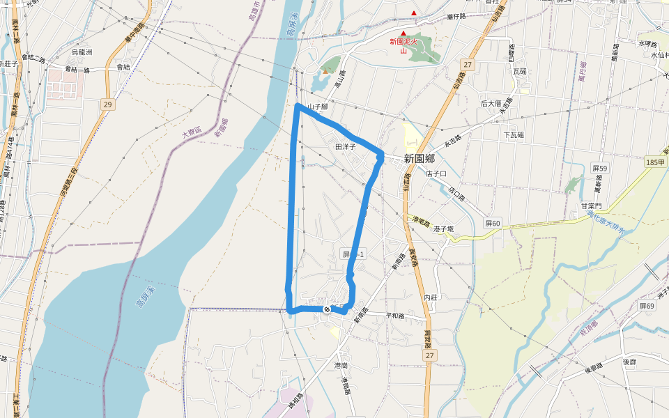 田洋子 walking route map in Xinyuan