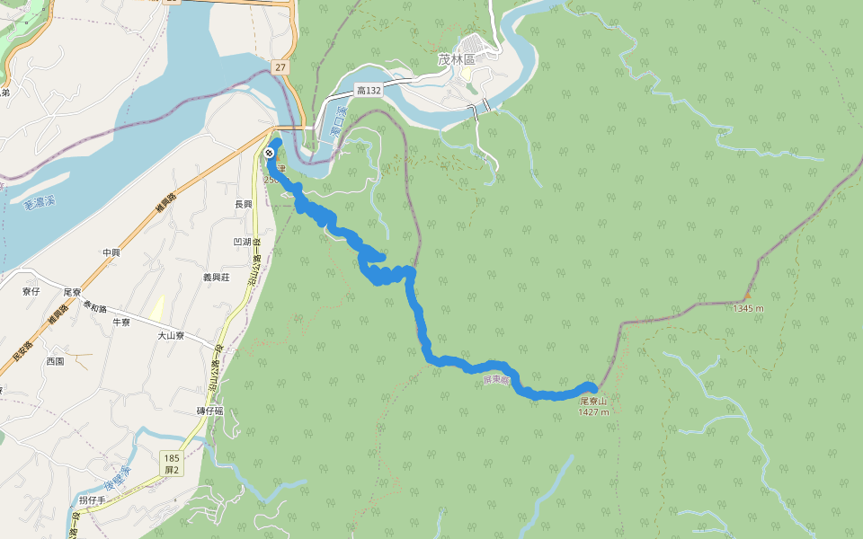 尾寮山登山路線