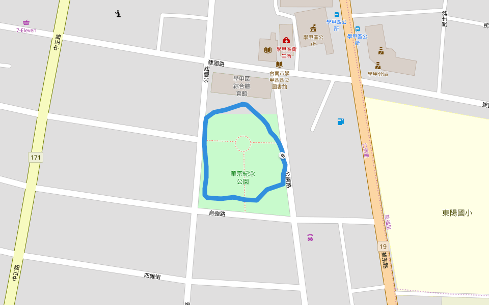 Huazong Memorial Park Walking and Running Xuejia District, Tainan