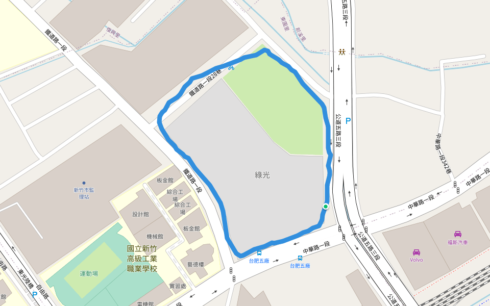 緣光 walking route map in Hsinchu