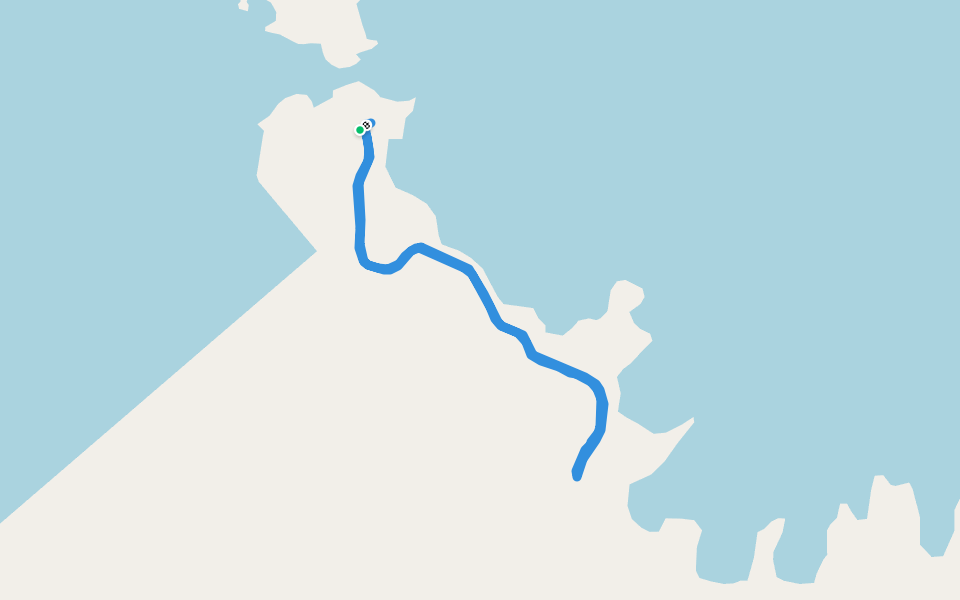燕黄线 walking route map in Zhou Shan Shi
