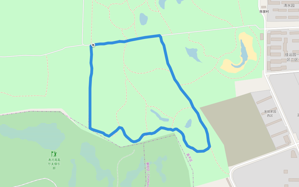 Dongxiaokou Forest Park walking map
