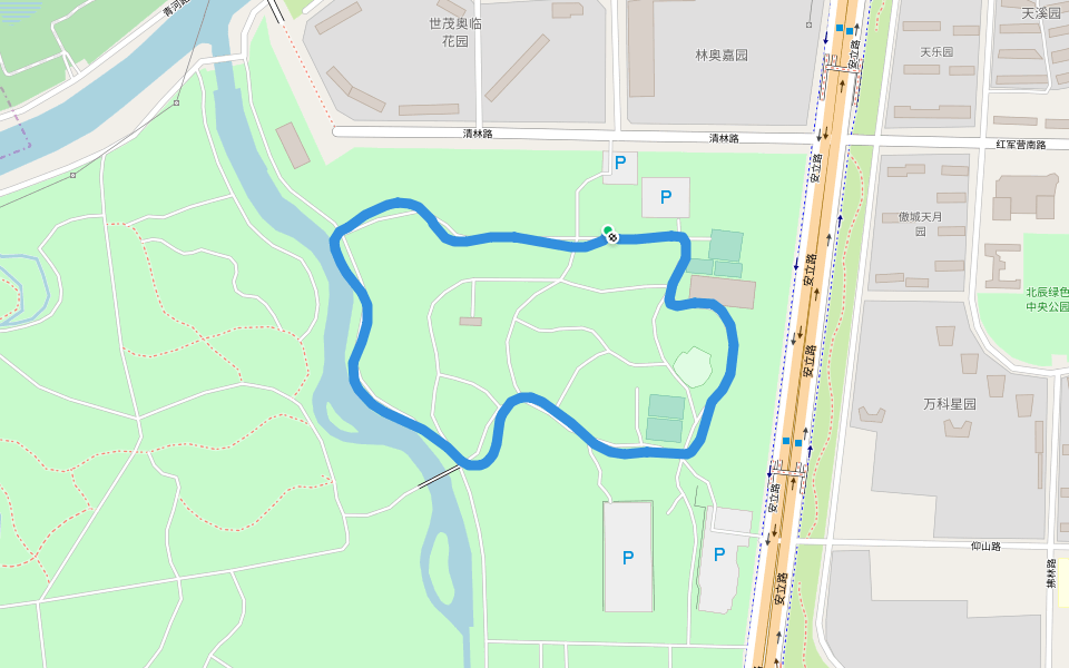 Olympic Forest Park walking map