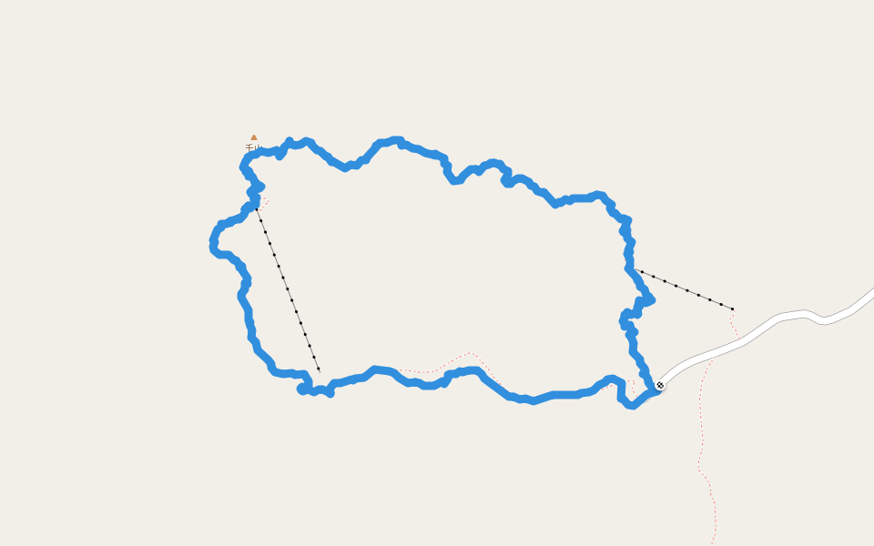 千山 walking route map in An Shan Shi