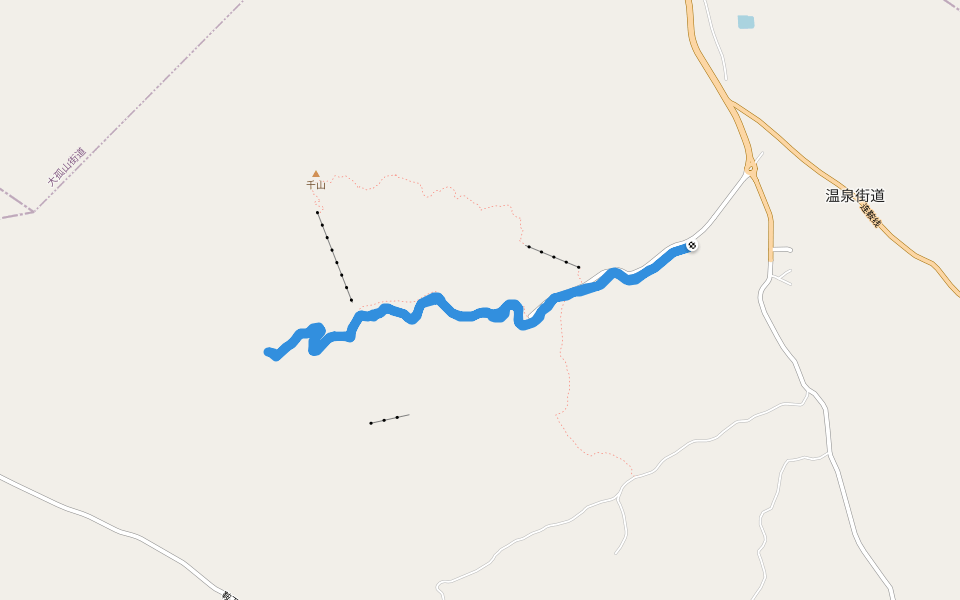 main area to XRT area walking route map in Anshan
