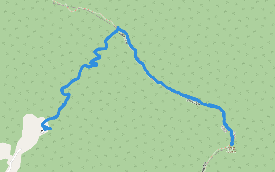 금남호남정맥 walking route map in Jinan-gun