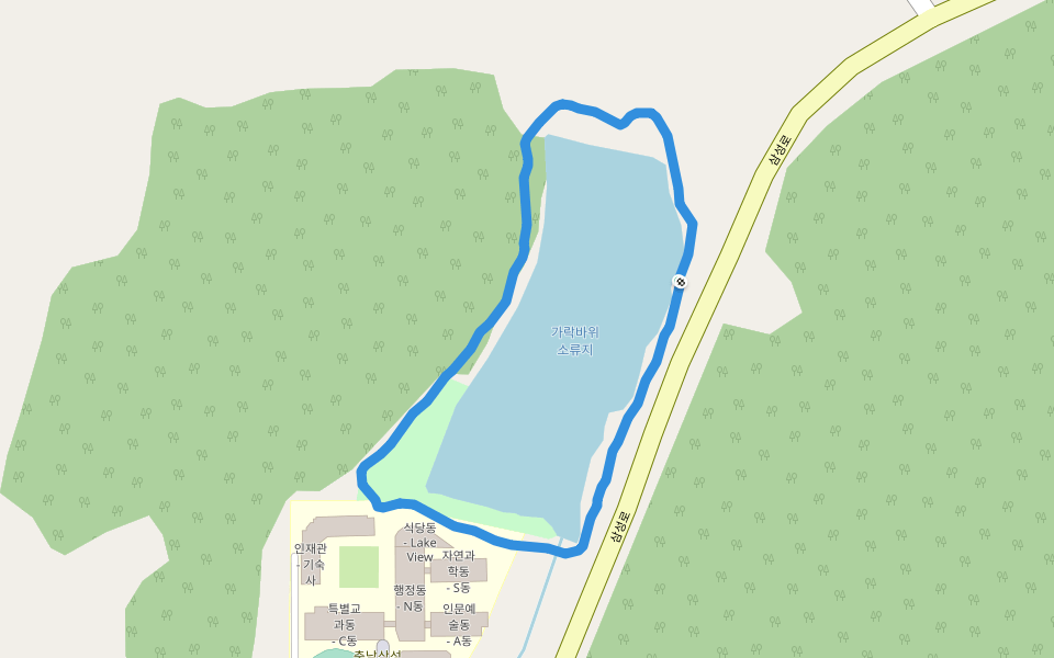 가락바위소류지