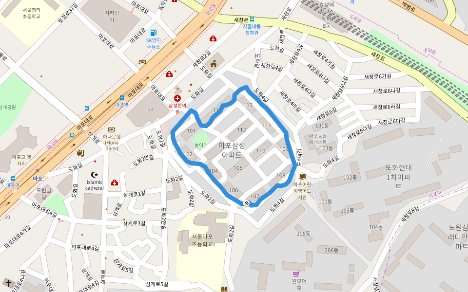 Playground Walking And Running Trail Mapogu, Seoul, South Korea Pacer