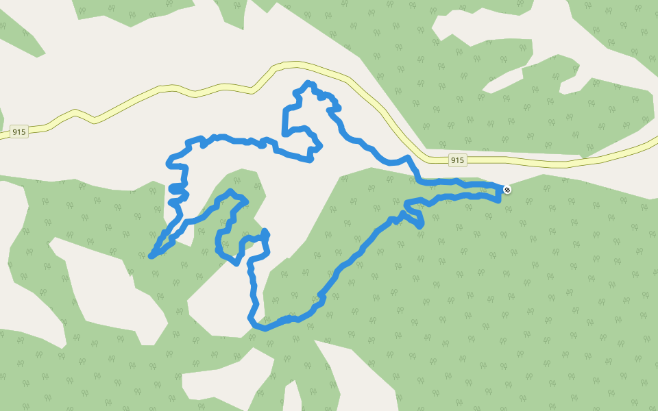 국립백두대간수목원 walking route map in Bonghwa-gun
