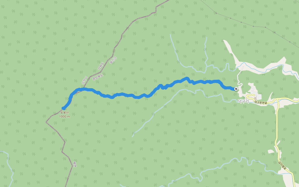 응봉산 walking route map in Uljin