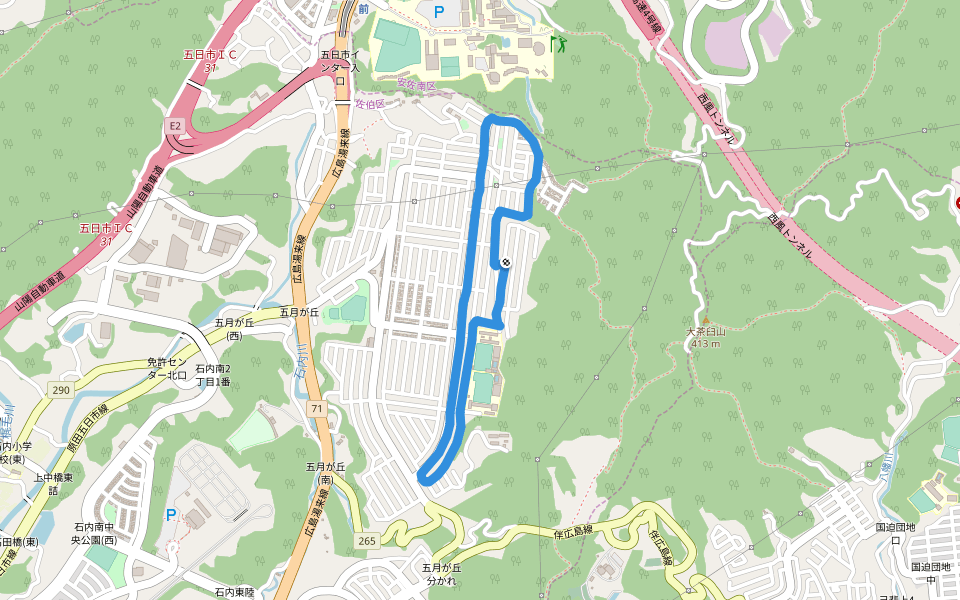 メイフォースヒルパーク ウォーキングとランニング 佐伯区 広島市 日本 Pacer