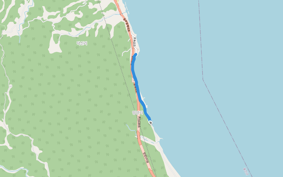망양ㄹㅗ walking route map in Uljin