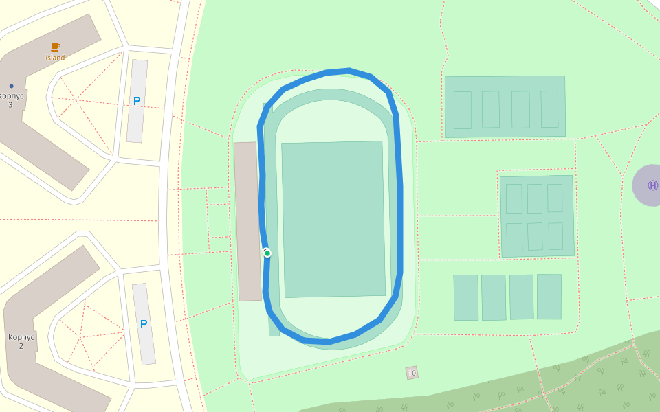 Дальневосточный федеральный университет walking route map in Russkiy