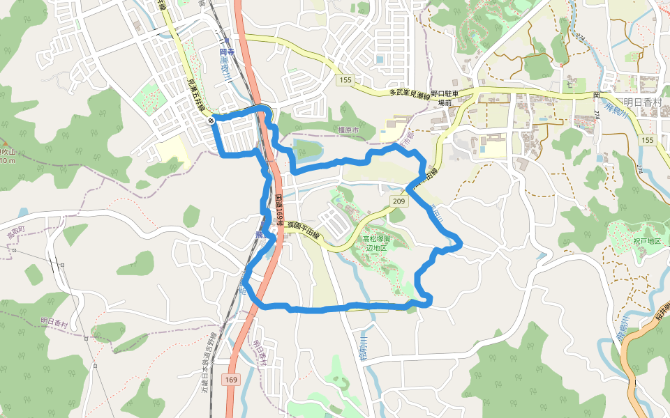 高松塚周辺地区 walking route map in Kashihara