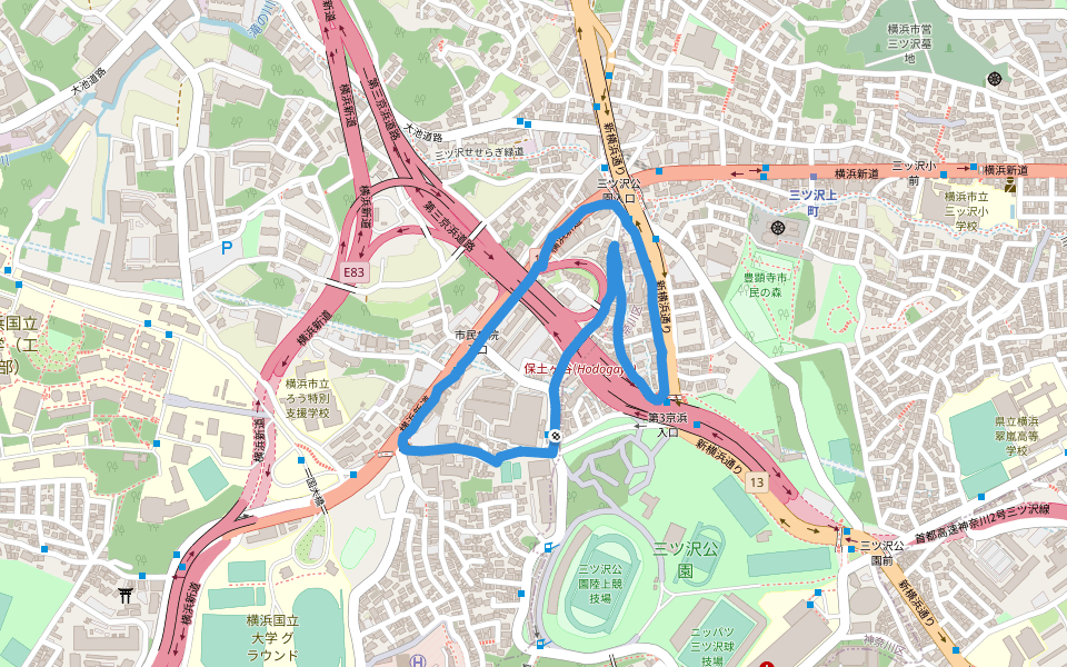 三ツ沢公園 散歩道 神奈川区 横浜市 日本 Pacer