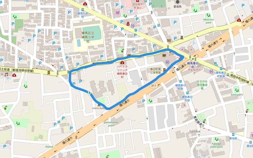 Nerima Ward Kasugacho Kashinoki Park Walking and Running Nerimaku